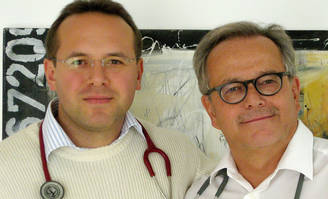 Dr. med. P. Holzer (rechts) und Dr. med. I. Kordish